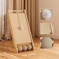 thumbnail image 3 of Wooden Sisal Cat Scratching Post, Removable Wear-Resistant Scratching Board for Kittens and Adult Cats, 3 of 10