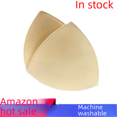 thumbnail image 2 of Hanging Triangle Chest Pad Breathable Swimsuit Machine Washable Lock Edge Yoga Chest Wrap Underwear Chest Cup Thin, 2 of 6