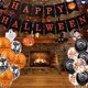 thumbnail image 2 of Decoración para fiesta de Halloween, bar, centro comercial, KTV, pancarta, festival fantasma, cabeza de calabaza fantasma, murciélago negro, letras, arco de globos, juego de guirnaldas, 2 of 5