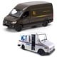 thumbnail image 1 of Maquetas de juguete de metal fundido a presión, juego de 2 unidades UPS Mercedes-Benz Sprinter y camión de correo postal de los Estados Unidos Grumman LLV, 12,7 cm, 1 of 5