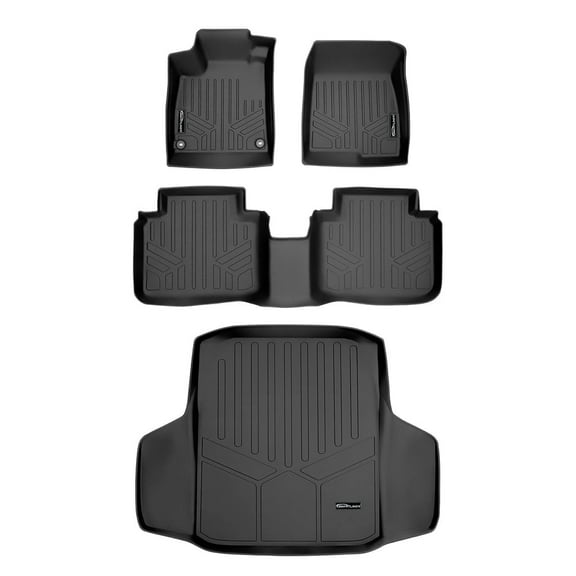 SMARTLINER Custom Fit Floor Mats 2 Rows and Cargo Liner Set Black Compatible With 2018-2022 Honda Accord - All Models