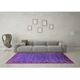 thumbnail image 3 of Ahgly Company Indoor Round Oriental Purple Traditional Area Rugs, 3' Round, 3 of 4