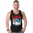 thumbnail image 3 of Tootsie Mr Owl Patriotic USA America Tank Top T Shirts Men Women Brisco Brands X, 3 of 6