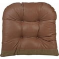 thumbnail image 4 of Klear Vu Gripper Overstuffed Universal Non-Slip Dining Chair Cushions for Kitchen Decor or Office Use, U-Shaped Skid-Proof Seat Pad, 17x17 Inches, 2 Count, Gold, 4 of 6