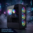 thumbnail image 5 of STGAubron Gaming PC Desktop, Intel Core i7 up to 3.9G, RX 580 8G, 16G RAM, 512G SSD, WiFi 6, BT 5.2, RGB Fan x4, Win 11 Home, 5 of 5