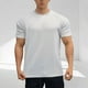 thumbnail image 1 of Tops para hombre, blusas y camisas de cuello redondo y manga corta para hombre, blusas casuales de color liso con cuello redondo y manga corta, blusas deportivas de moda para hombre, blusas de poliést, 1 of 3