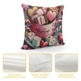 thumbnail image 4 of Qinduosi Valentine's Day Pink Decorative Throw Pillow Covers Set of , Heart Outdoor Home Decor, Wedding Cushion Case, 4 of 5