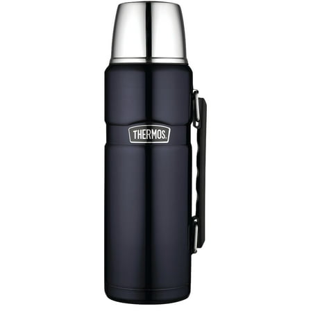 Thermos Stainless King Vacuum Insulated Beverage Bottle - 40 oz. - Stainless Steel/Midnight Blue