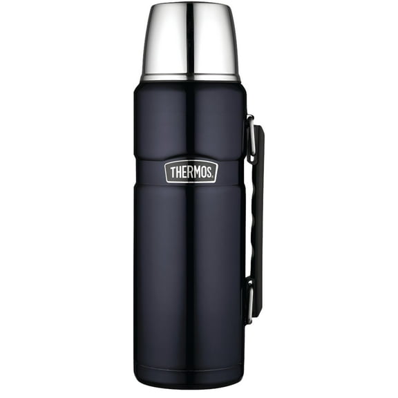 Thermos Stainless King Vacuum Insulated Beverage Bottle - 40 oz. - Stainless Steel/Midnight Blue