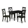 thumbnail image 2 of East West Furniture Dining Table- Dining Chairs, NOBO5-BLK-W, 2 of 6