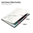 thumbnail image 2 of Marble Pattern Case for Apple iPad Mini 3 & iPad Mini 2 & iPad Mini (7.9 Inch) Tablet - TECH CIRCLE Slim Thin Lightweight Case with (Adjustable Stand) Protective Flip Cover (White Marble), 2 of 8