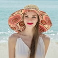 thumbnail image 3 of Women's Sun Protection Beach Cap Patchwork Breathable Fisherman Hat Sun Hat, 3 of 9