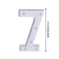 thumbnail image 3 of Dpityserensio Alphabet LED Digital Lights Light Up White Plastic Digital Standing Hanging 7, 3 of 3