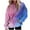 Pink, variant on qucoqpe Oversized Sweatshirt for Women 2025 Fall Winter Fashion Gradient Long Sleeve Hoodies Pullover Tops with Kangaroo Pockets