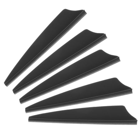 Arrows Vanes 36 Pack 2.5 Inch Arrow Fletching Archery Arrow Feather Shield Fletch for DIY Target Shooting White Black