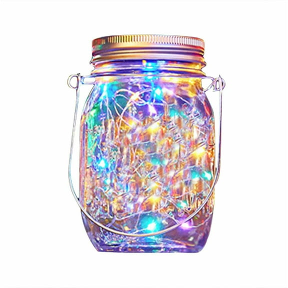 Epicgadget Solar Mason Jar Hanging Lanterns, LED Lights