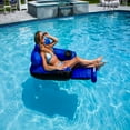 thumbnail image 3 of Swimline 55" Inflatable Ultimate Floating 1-Person Swimming Pool Chair Lounger - Blue/Black, 3 of 5