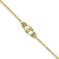 thumbnail image 3 of 14K Gold Polished Dolphin Anklet Jewelry 9", 3 of 3