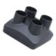 thumbnail image 2 of Calentador de estacionamiento diésel de aire para coche de 4 agujeros 5kW 2kW Cfz--42 42mm negro duradero accesorios de coche reemplazo Premium, 2 of 7