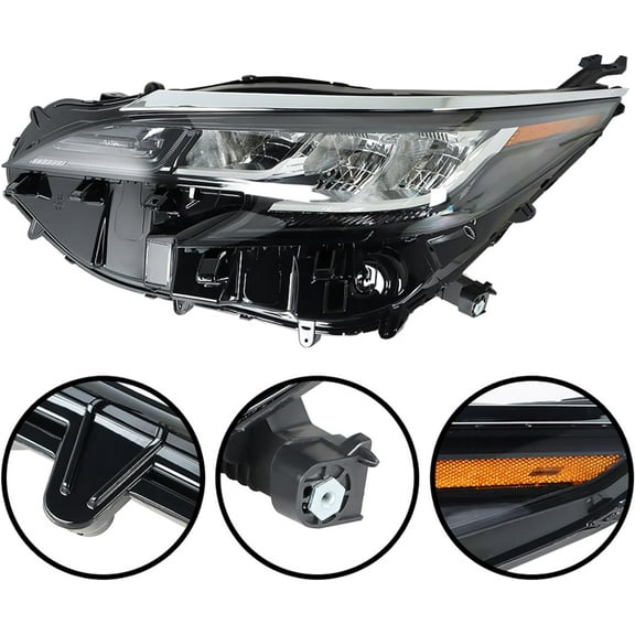SHZAITOR Headlights Replacement for 2021 2022 Sienna LE Headlight Headlamp Assembly Left Driver Side