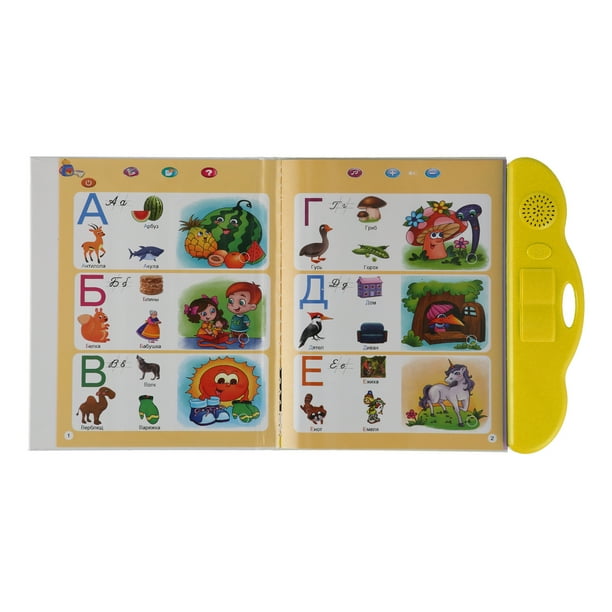 Libro de Sonido Interactivo, Plástico de Juguete Educativo Mejorar la Memoria de Aprendizaje Interactivo Libro de Sonido para el Aprendizaje para Niños para Niños