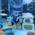 thumbnail image 6 of Reheyre 1 Set Aquarium Landscaping Non-fading Vivid Penguin Shape Fish Tank Diver Floating Ornament for Home, 6 of 8