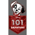 thumbnail image 2 of Girl's One Hundred and One Dalmatians Patch in the Pocket Graphic Tee Black Large, 2 of 4