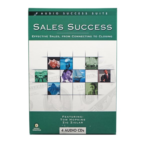 Sales Success Motivational Training 4 AUDIO CD Set - From Connecting to Closing - Tom Hopkins Zig Ziglar Ron White