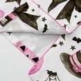 thumbnail image 5 of Halloween Silk Pajamas Women Elegant White Bow Print Pajama Set with Lapel Short Sleeve Top and Matching Shorts for Everyday Comfort Pink S, 5 of 9