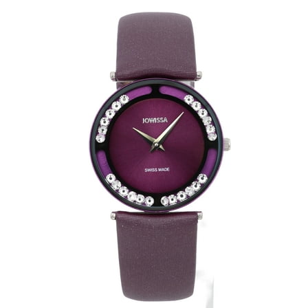Pre-Owned Jowissa Luce 30mm Steel Purple Dial & Band Quartz Ladies Watch J6.154.M