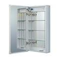 thumbnail image 2 of Bathroom Medicine Cabinet, Aluminum, Recessed/Surface Mount, 15" x 30", 1 Door, Left Hinged, Mirrored w/LED, 2 of 13