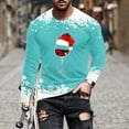 thumbnail image 1 of Blusas y camisas de manga larga y cuello redondo para hombre, camisetas casuales con estampado de moda y cuello redondo, blusas de licra de manga corta para hombre., 1 of 5