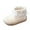 Beige, variant on Girls Snow Boots Sweet Lace Bowknot Round Toe Leather Flat Shoes Warm Furry Lined Casual Kids Winter Princess Dress Booties 6 Toddler Brown