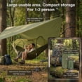 thumbnail image 5 of EZBY Camping Hammock with Spreader Bar,2 Person Anti-rollover Hammock Tent with Mosquito Net & Sunshade Tarp for Outdoor, 5 of 9