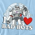 thumbnail image 3 of Transformers Valentine's Day I Love Bots Kids T Shirt (2) for Toddler Boys and Girls, Light Blue, 3 of 5