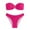 Hot Pink, variant on Xmyrz Women Swimsuits Solid Tube Women's Bathing Suits Cute Bikinis Two Piece Strapless Backless Split Beachwear Tankinis