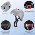 thumbnail image 3 of Intexca Kids Helmet, 20.5"-22" Adjustable Multi-Sport for Ages 9-16, 3 of 5
