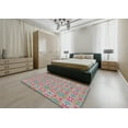 thumbnail image 5 of Ahgly Company Machine Washable Indoor Square Transitional Raspberry Purple Area Rugs, 7' Square, 5 of 7