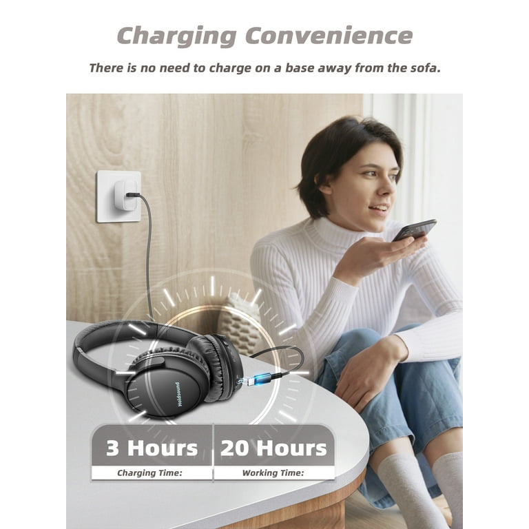 Holdsound Wireless TV Headphones BKM400 with Bluetooth USB