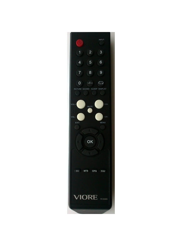 Genuine Viore RC3008V TV Remote for Viore TVs LC32VH5HTL, LC40VF5HTL