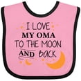 thumbnail image 3 of Inktastic I Love My Oma to the Moon and Back Boys or Girls Baby Bib, 3 of 4