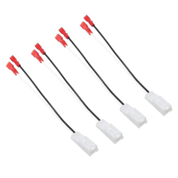 BIBABLYKE 2pcs/4pcs Car Tweeter Front Speaker Wire Adapter Replacement Speaker Wire Harness Connector Adapter