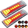 thumbnail image 2 of 2Pcs LED Trailer Lights Rear Tail Lights 12V Indicator Stop Light Stop Brake Turn Trailer Light Durable IP67 Waterproof Clear Rear Lamp Reversing Marker Lights for Truck Trailer, 2 of 7