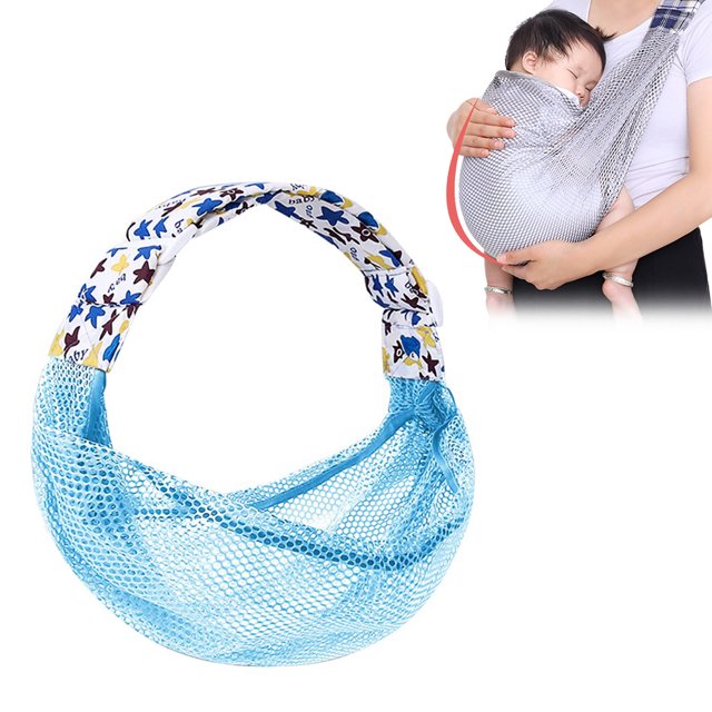 Portabebés transpirable de verano, malla 3D, envoltura portabebés ajustable, correas gruesas de secado rápido para los hombros para piscina y playa