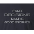 thumbnail image 2 of 9 Crowns Men's Bad Decisions Funny T-shirt (Baddecisions-Navy, Small), 2 of 3