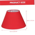 thumbnail image 3 of HINTRMENT Abat-Jour de Table Diffusion de Lumière CotonPolyester Couleur Rouge Style Rétro 1 Pce, 3 of 8