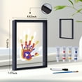 thumbnail image 2 of Family Handprint Kit, DIY Craft Keepsake Wood Frame, Endless Gift Set, 4 Transparent Sheets - Black, 2 of 7