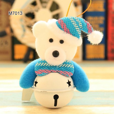 

Christmas Tree Decorations Bell Pendant Old Man Snowman Deer Doll Holding Bell Christmas Decor Xmas Gift