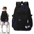 thumbnail image 2 of Multi-Pocket Casual Backpack, Large Capacity Travel Daypack, Fashion Utility Rucksack, Adjustable Strap Carry Backpack, Water Resistant Knapsack, Accessory Pouch Included Backpack, 2 of 7