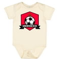 thumbnail image 3 of Inktastic Soccer Morocco Flag Banner Boys or Girls Baby Bodysuit, 3 of 5